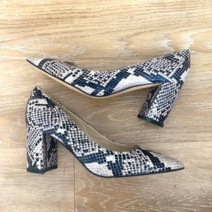 Marc Fisher snakeskin heel